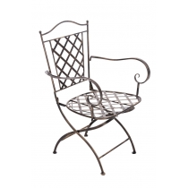 Kovová židle Adara - Bronzová