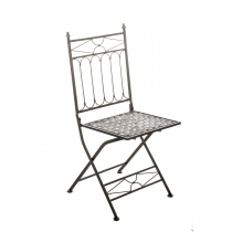 Skládací kovová židle Asina - Bronzová