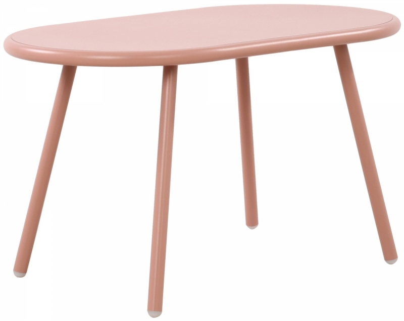 Konferenční stolek Velva - v45 x 80 x 45 cm - Růžová