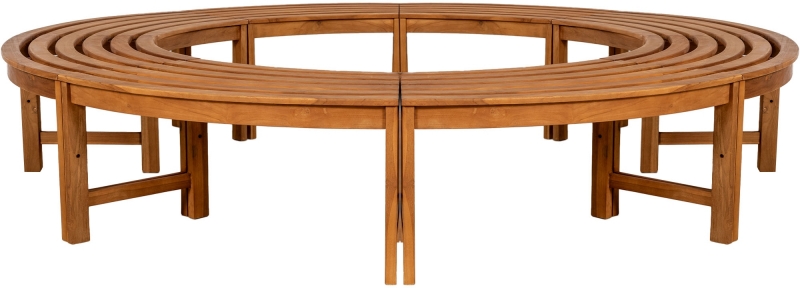 Lavice Nila 250 cm bez opěradla - hnědá
