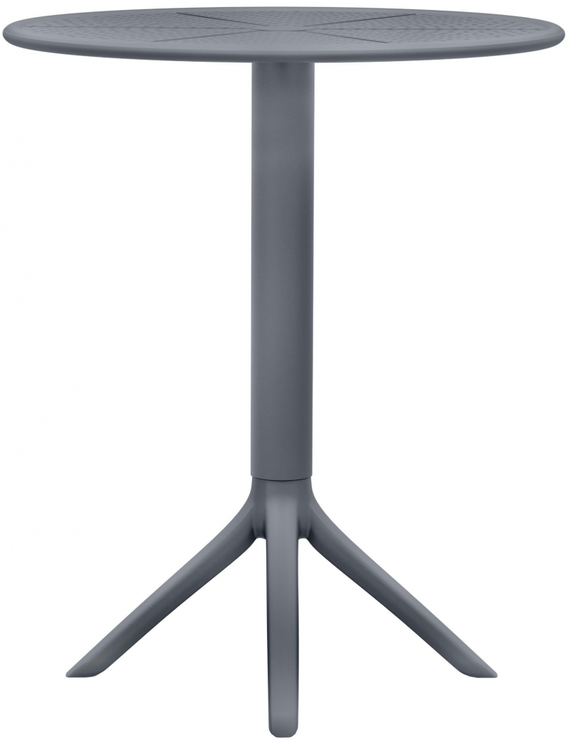 Kulatý stůl Lacota 60 cm - antracitová