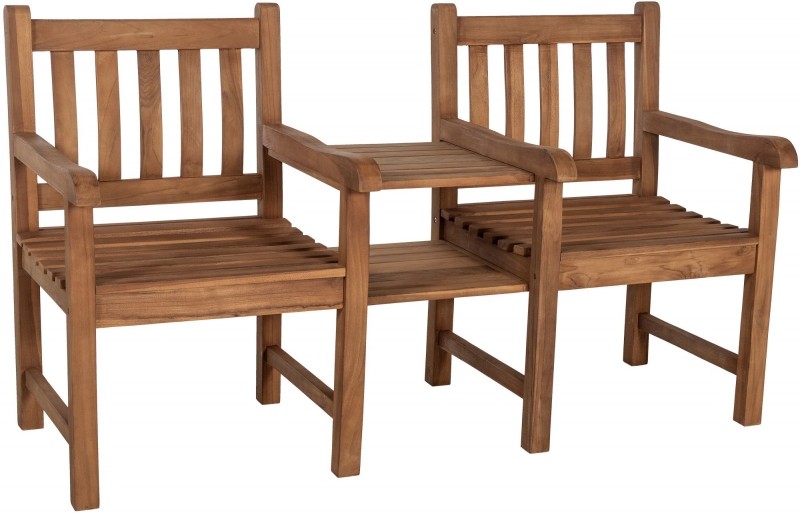 Lavice Lior se stolem - teak