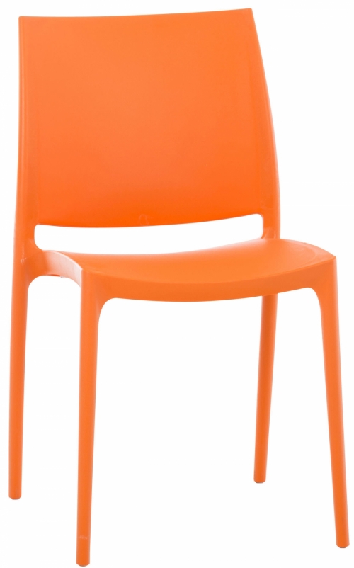 Plastová židle May - Oranžová