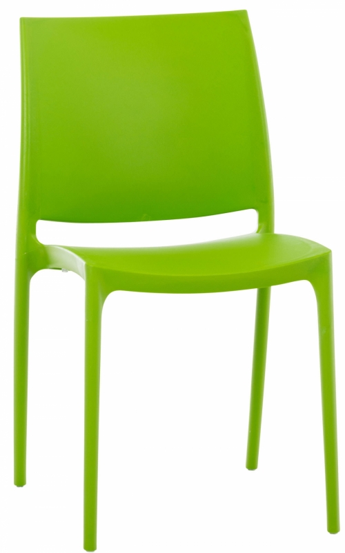 Plastová židle May - Zelená