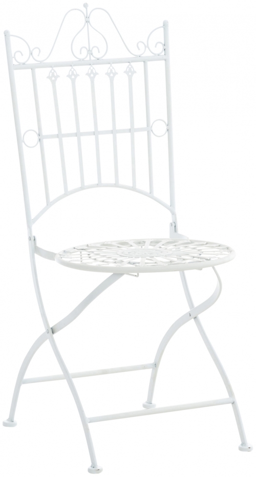 Kovová židle Sadao - Bílá