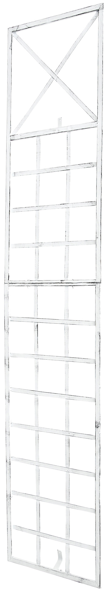 Mřížka na popínavé rostliny Trigo ~ 198 x 40 cm - Bílá antik