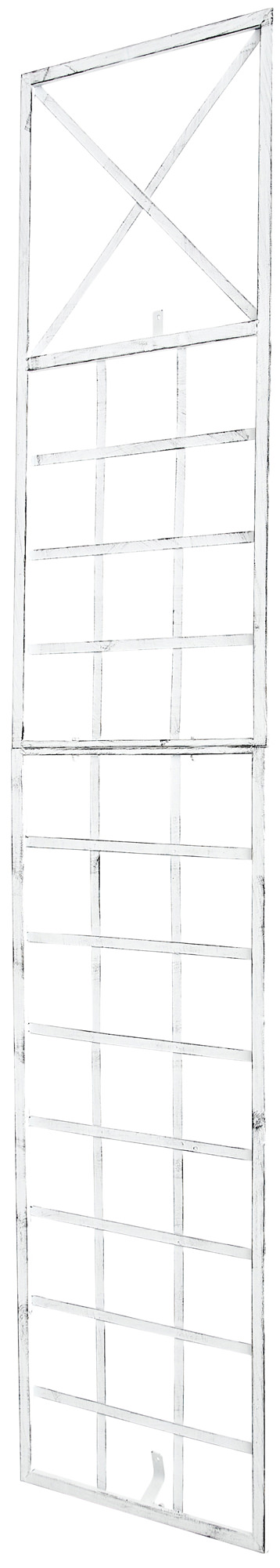 Mřížka na popínavé rostliny Trigo ~ 198 x 40 cm - Bílá antik