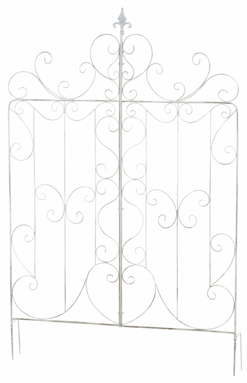 Mřížka na popínavé rostliny Mandevilla ~ 133 x 99 cm - Bílá antik