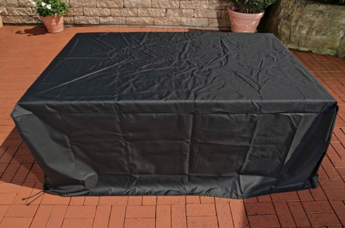 Obal na zahradní nábytek, ochranná plachta Barcelona BIG 390 x 240 x 64, černá