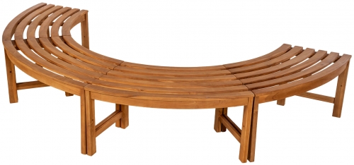 Laivice lavice Male 250 cm půlkruhová bez opěradla - teak