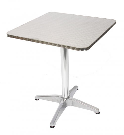 Hlinikový bistro stůl 11356, čtverec - v70 x 60 x 60 cm