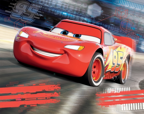3D tapeta pro děti Walltastic - Disney auta 4 305 x 244 cm
