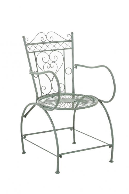 *VÝPRODEJ* - Kovová židle GS11174935 zelená antik