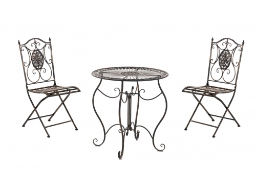 Souprava kovových židlí a stolu Aldeano (SET 2 + 1)