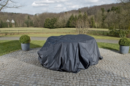 Obal na zahradní nábytek, plachta GS120099 255x90, černá