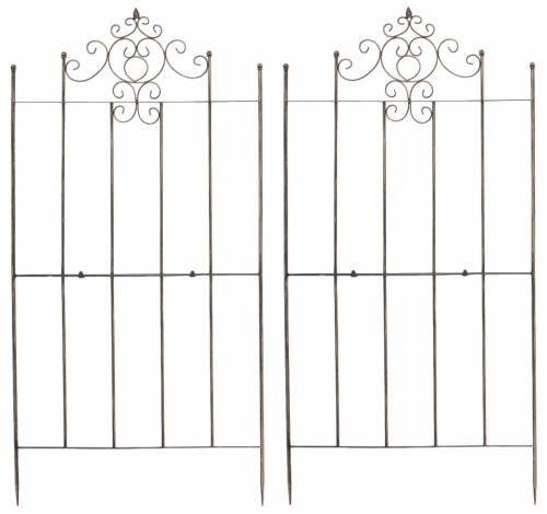 2x Mřížka na popínavé rostliny Paula - 180 x 85,5 cm - Bronzová