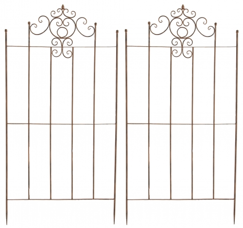 2x Mřížka na popínavé rostliny Paula - 180 x 85,5 cm - Hnědá antik