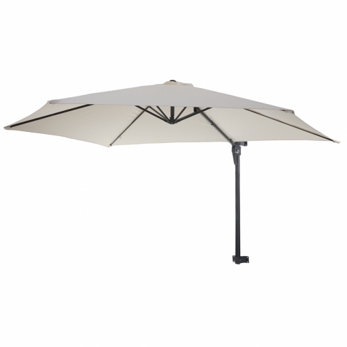 Nástěnný slunečník Casoria 3 m polyester hliník/ocel - krém