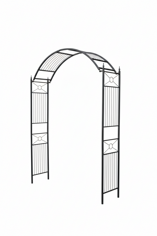 Oblouk na růže Flexi s nastavitelnou šířkou - Černá