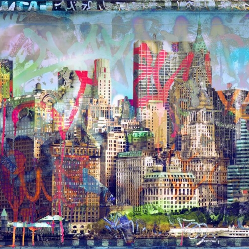 Vliesová tapeta Mr Perswall - City Graffiti 360 x 265 cm