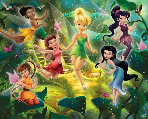 3D tapeta pro děti Walltastic - Disney víly 305 x 244 cm