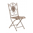 Kovová židle Sibell - Hnědá antik