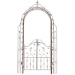 Pergola na popínavé rostliny GS22232 s brankou  - Hnědá antik