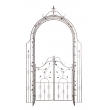 Pergola na popínavé rostliny GS22232 s brankou  - Bronzová