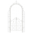 Pergola na popínavé rostliny GS22232 s brankou - Antik bílá