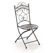 Kovová židle skládací Indra - Bronzová