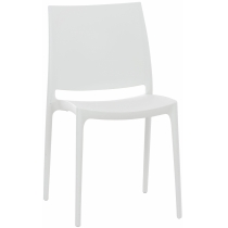 Plastová židle May - Bílá