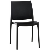 Plastová židle May - Černá