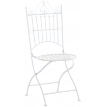 Kovová židle Sadao - Bílá