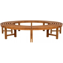 Lavice Nila 250 cm bez opěradla - hnědá