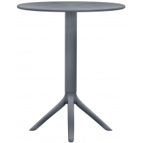 Kulatý stůl Lacota 60 cm - antracitová