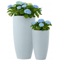 Sada 2 ks květináčů 1 round - šedá