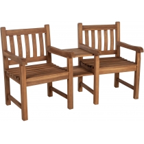 Lavice Briony se stolem - teak