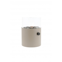 Plynová lucerna COSI Cosiscoop XL, kov šedo/hnědý ~ Ø20 x výška 31 cm