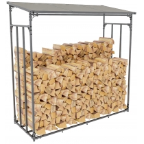 Přístřešek na palivové dřevo Ruston XL ~ 165x70x165 cm, hliník