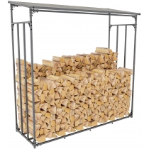 Přístřešek na palivové dřevo Ruston XXL - 185x70x185 cm, kov antracit