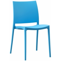 Plastová židle Meton - Modrá