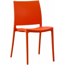 Plastová židle Meton - Oranžová