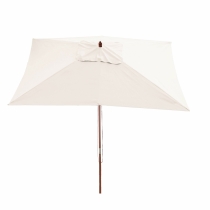 Slunečník Florida 2x3m polyester/dřevo 6kg - krém